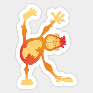 Animal Alphabet K - Orangutan Sticker